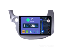 Coche Radio Android Auto Autoradio 8GB RAM 128G ROM CarPlay Navegación GPS Pantalla Táctil RoverOne para Honda Jazz 2 GG 2008 - 2014 Fit 2 GE 2007 - 2014 