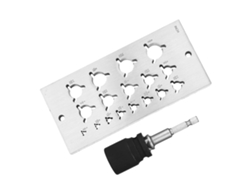 Placa De Clavijas De 19 Agujeros Acero Inoxidable Guía De Corte Para Carpintería Sistema Imperial