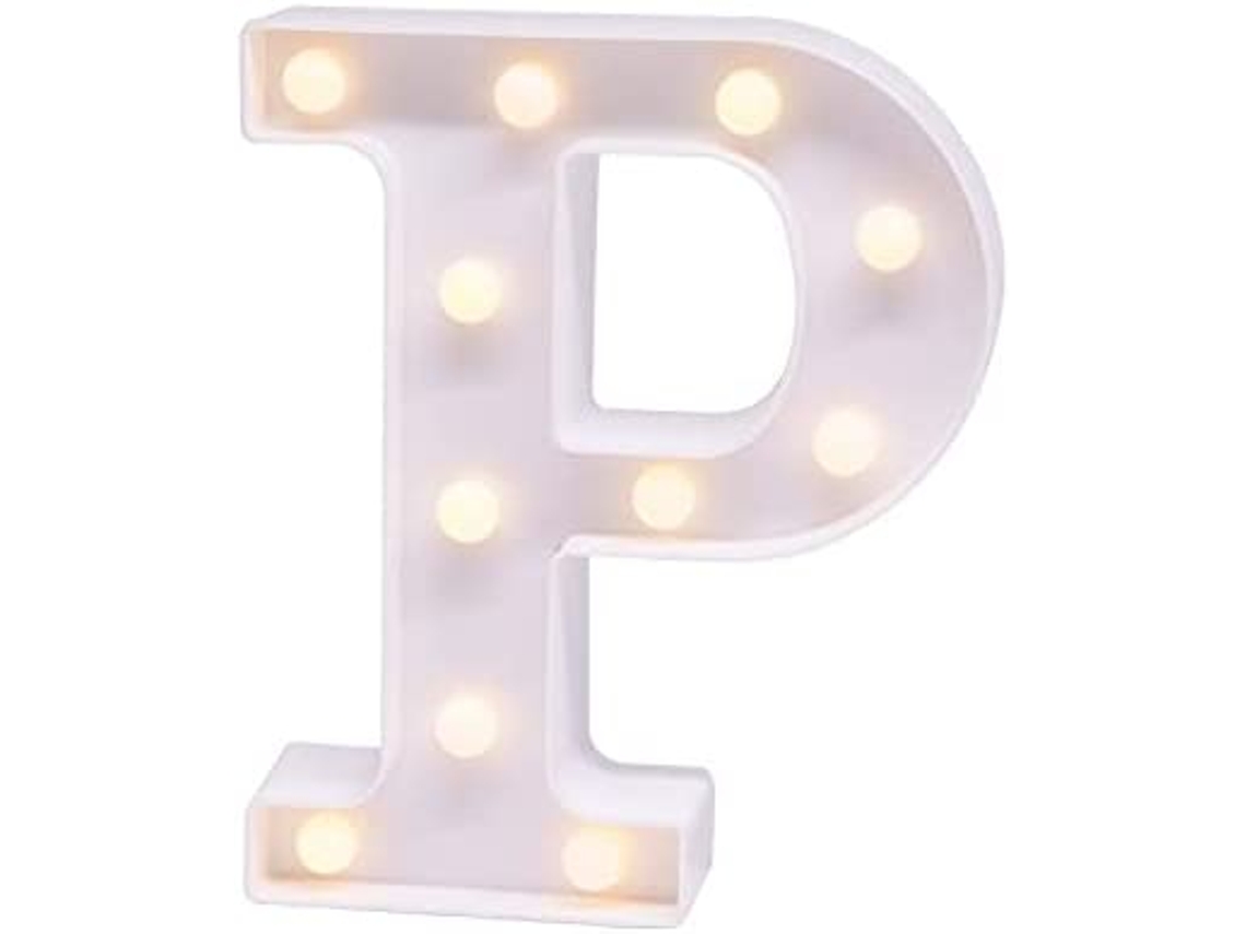 Letras com Luzes Led para Decoração de Interiores P