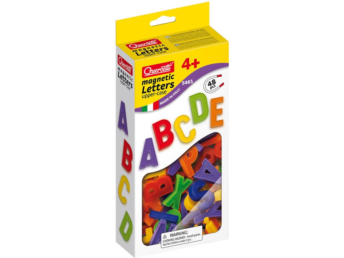 Juego Educativo QUERCETTI Magnetic Recambio Letras Mayusculas 48 pz (Edad Mínima: 4 Años - 13,2 x 26 x 5 cm)