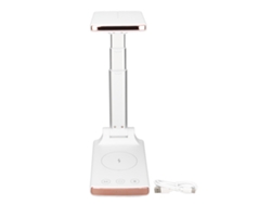 Lámpara de mesa EOOCOO (15 W, carga inalámbrica rápida, plegable y compacta)