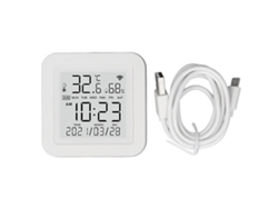 Sensor De Temperatura E Umidade Inteligente Sem Fio 2.4ghz Higrometro Termometro Digital Com Indicador Led