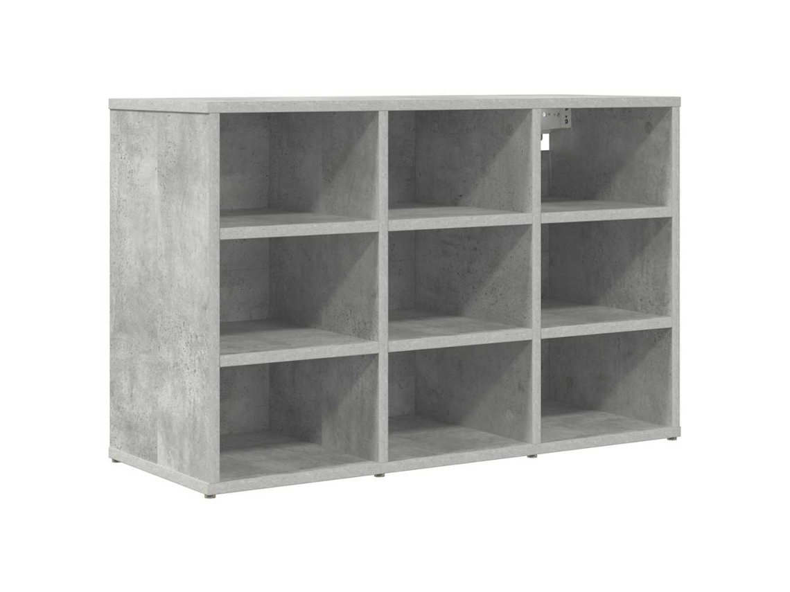 Mueble Zapatero | Armario Zapatero Con Estante Gris Hormigón 77,5 X 30 X 51 Cm