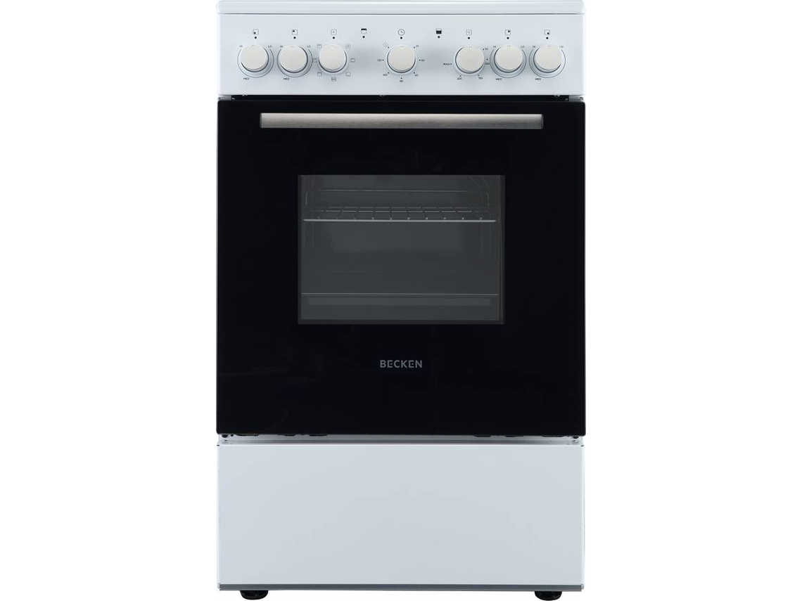 Fogón BECKEN BFE10148 WH (53 L - Eléctrico de Vitrocerámica - Blanco)