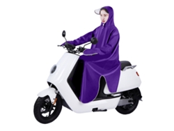 Impermeable Para Bicicleta Eléctrica De Adulto, Tela Oxford, Mangas Largas, Talla 5xl, Morado.
