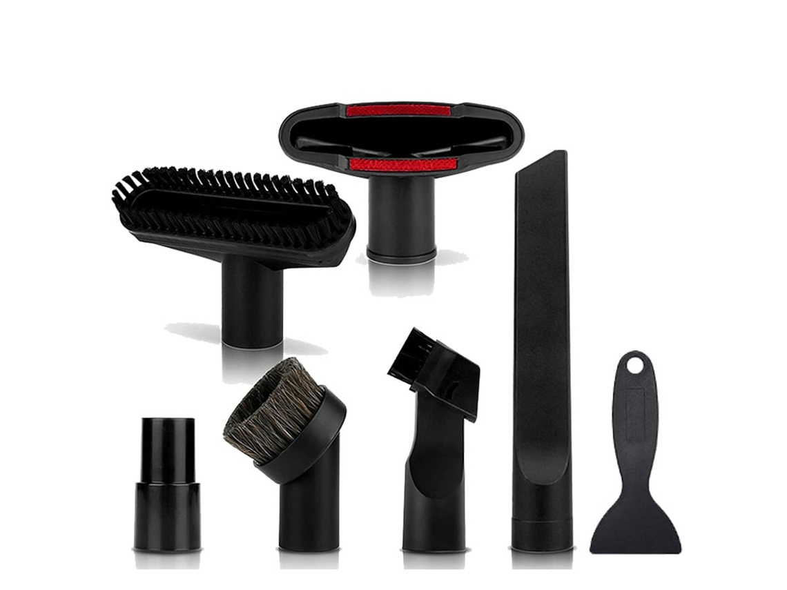 Kit 7 Boquillas Multifunción Accesorios Aspiradora Con Adaptador Y Espátula Limpieza,cepillos Para Rincones Tapicería Superficies Sensibles