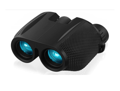 Prismáticos para Adultos y Niños Prismáticos Compactos 10X25 para Observación de Aves Teatro y Conciertos Caza y Juegos Deportivos Negro BISBISOUS