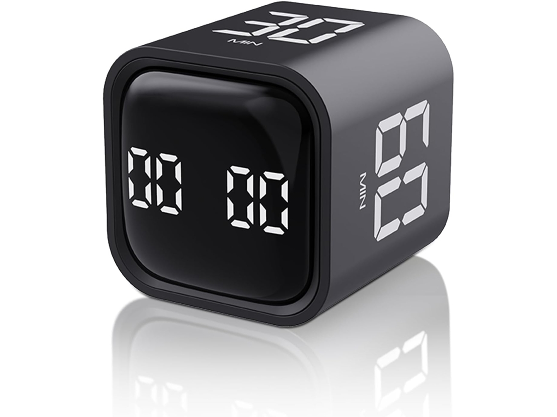 Temporizador Cube Pomodoro 5 60 Minutos Ajustável Com Lembrete De Vibração 