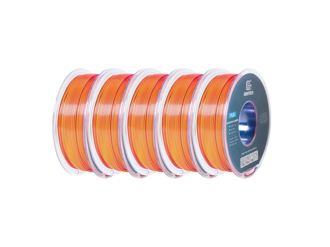 Filamento 3D, material PLA, alta resistencia, rojo, amarillo, azul, OEM