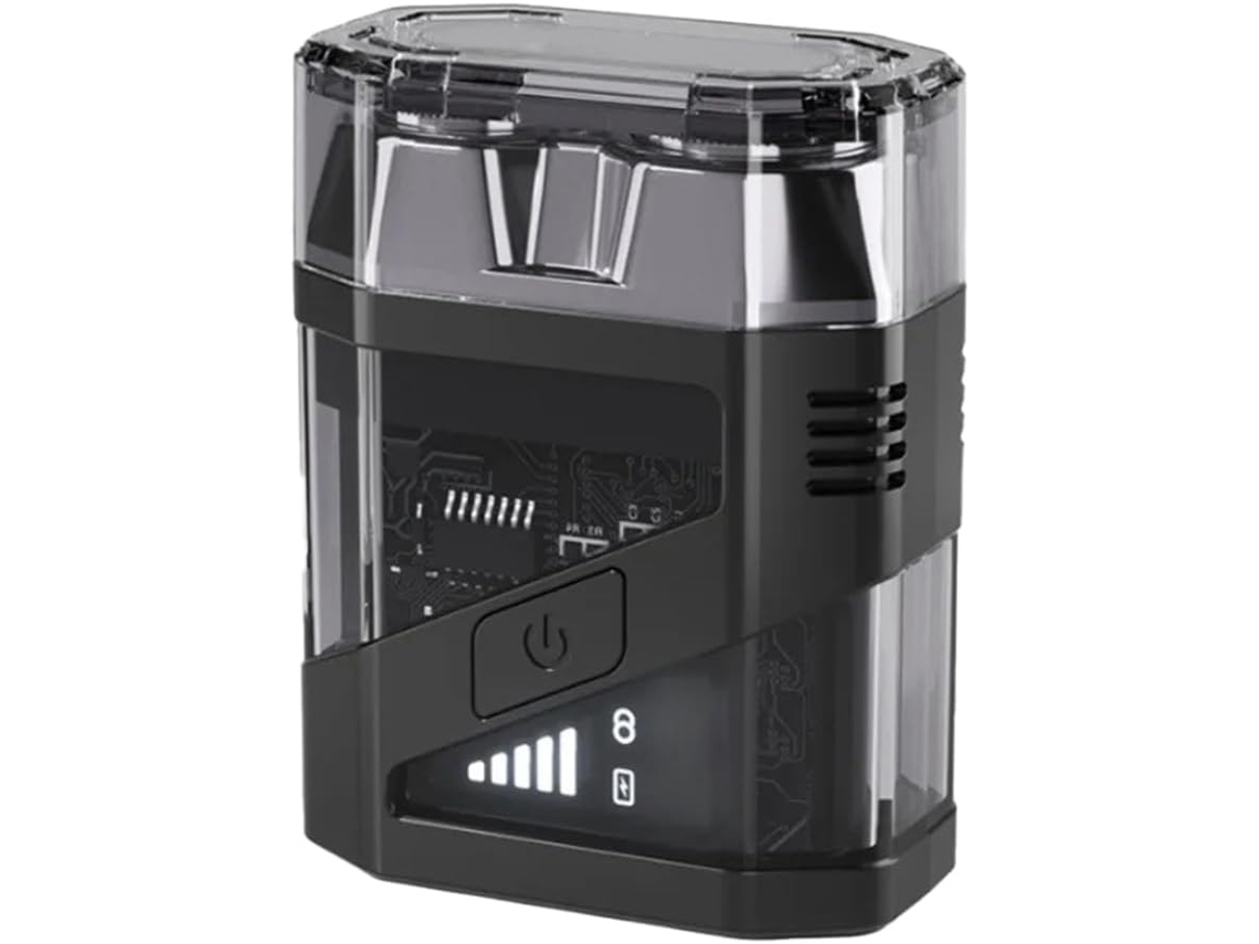 Afeitadora Eléctrica Portátil Y Flotante Sj-603 Con Cabezal Magnético Doble, Transparente Y Lavable.