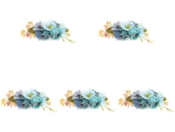 De Coroa De Casamento Nuobesty Com 5 Peças, Pente Decorativo Floral Para Noiva, Acessório De Cabelo