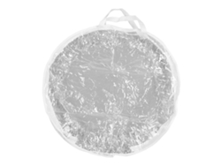 Bolsa de almacenamiento para corona navideña de 60x20 cm, PVC grueso con asa reforzada, doble cremallera, transparente.