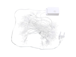 Guirnalda de luces LED enchufables de 5 m y 40 LED, color blanco cálido y blanco puro, ideal para fiestas navideñas, CA 220 V.
