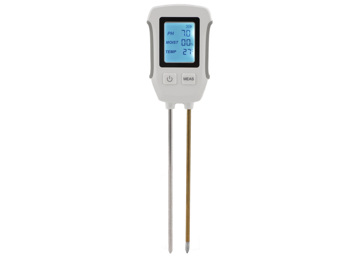 Medidor De Humedad Y Ph Del Suelo De Alta Precisión Con Pantalla Digital Para Jardinería Y Agricultura.