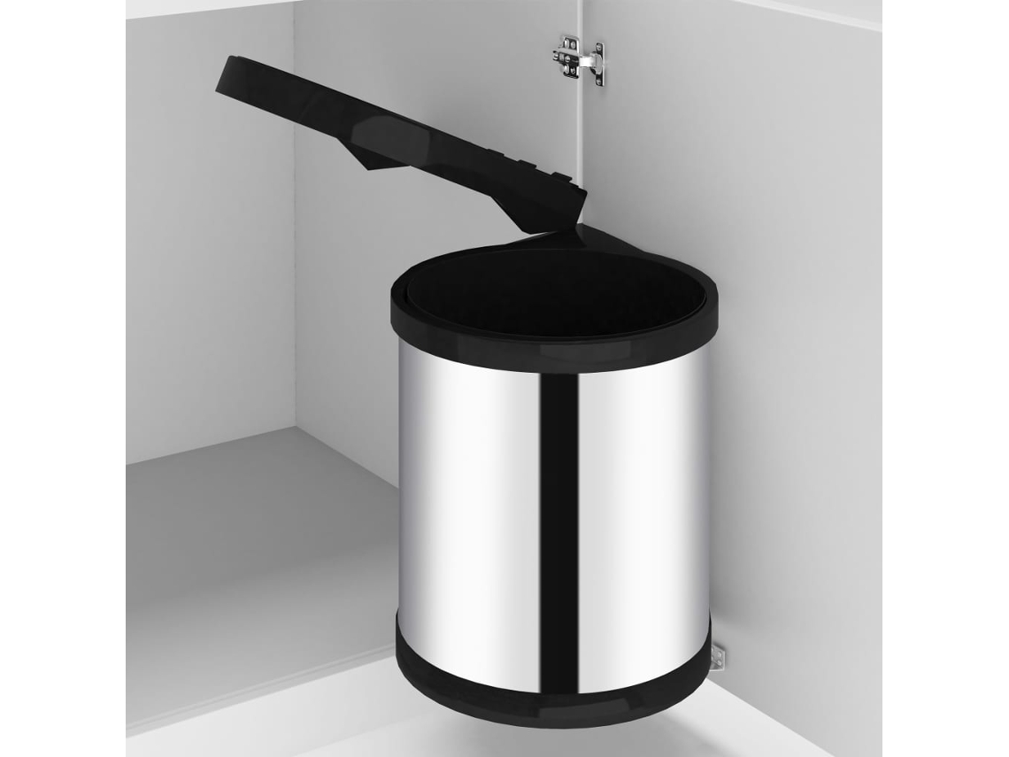 Contenedor de Basura para Cocina Empotrable de Acero Inoxidable 12 L