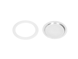 Kit De Filtro De Aluminio Reutilizable Con Anillo De Sellado Para Hervidor De Café De 6 Personas.