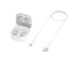 Cargador Para Samsung Galaxy Buds Fe R400 Caja De Carga De Auriculares Bluetooth Blanco Gertiz
