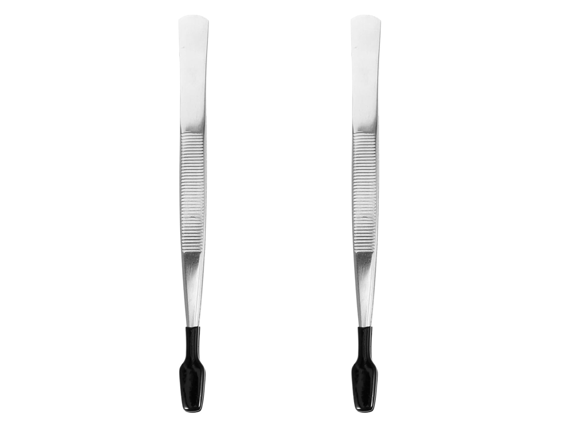 Pinça De Aço Inoxidável De 2 Peças Para Selos, Ferramenta Para Colecionadores