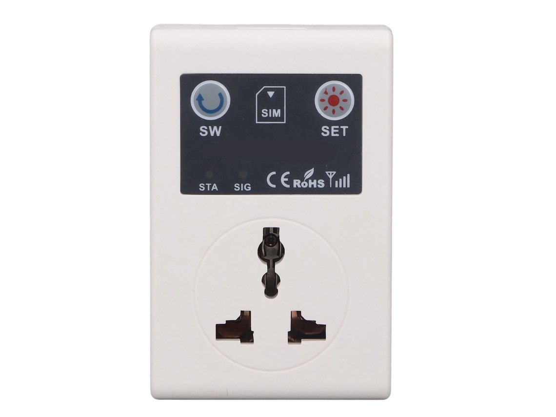 Enchufe Inteligente De 10 A Con Control Remoto Inalámbrico Gsm Para Uso Doméstico Con 5 Números Configurables.