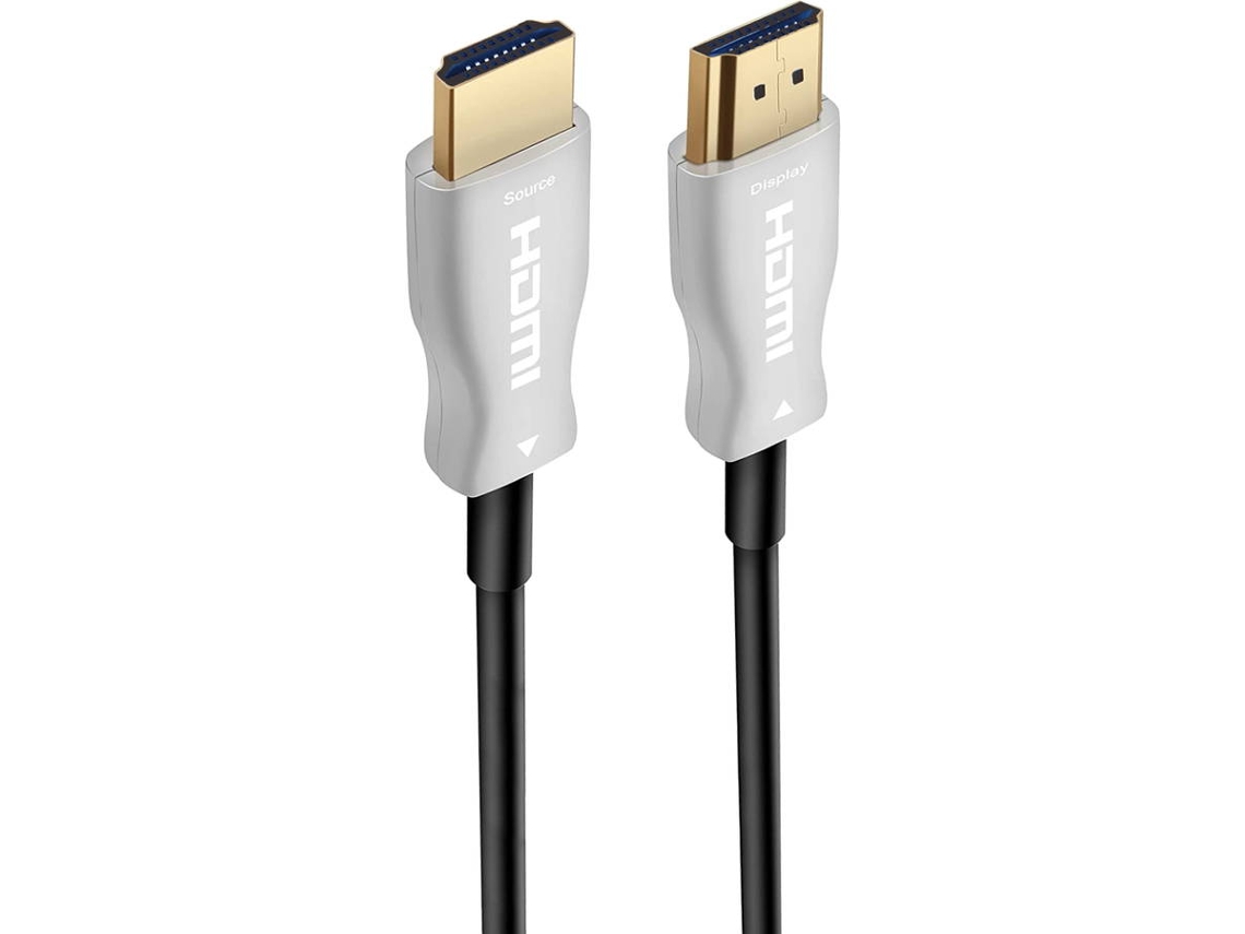 Cable Activo HDMI 2.0b EWENT EC1357 AOC Fibra Óptica Híbrida (4K - 30m - Negro)