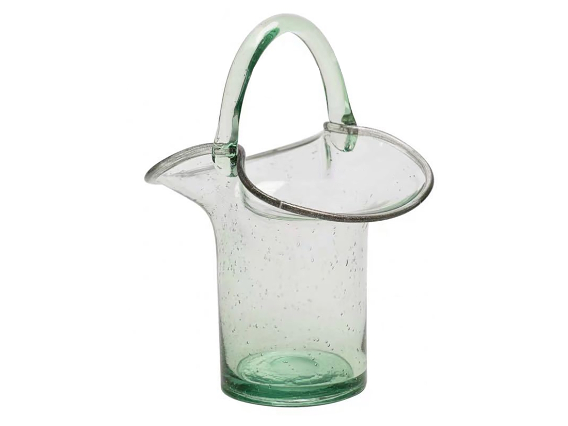 2026-vaso De Vidrio Para Flores Y Plantas Decoración Hogar Estilo Elegante Verde