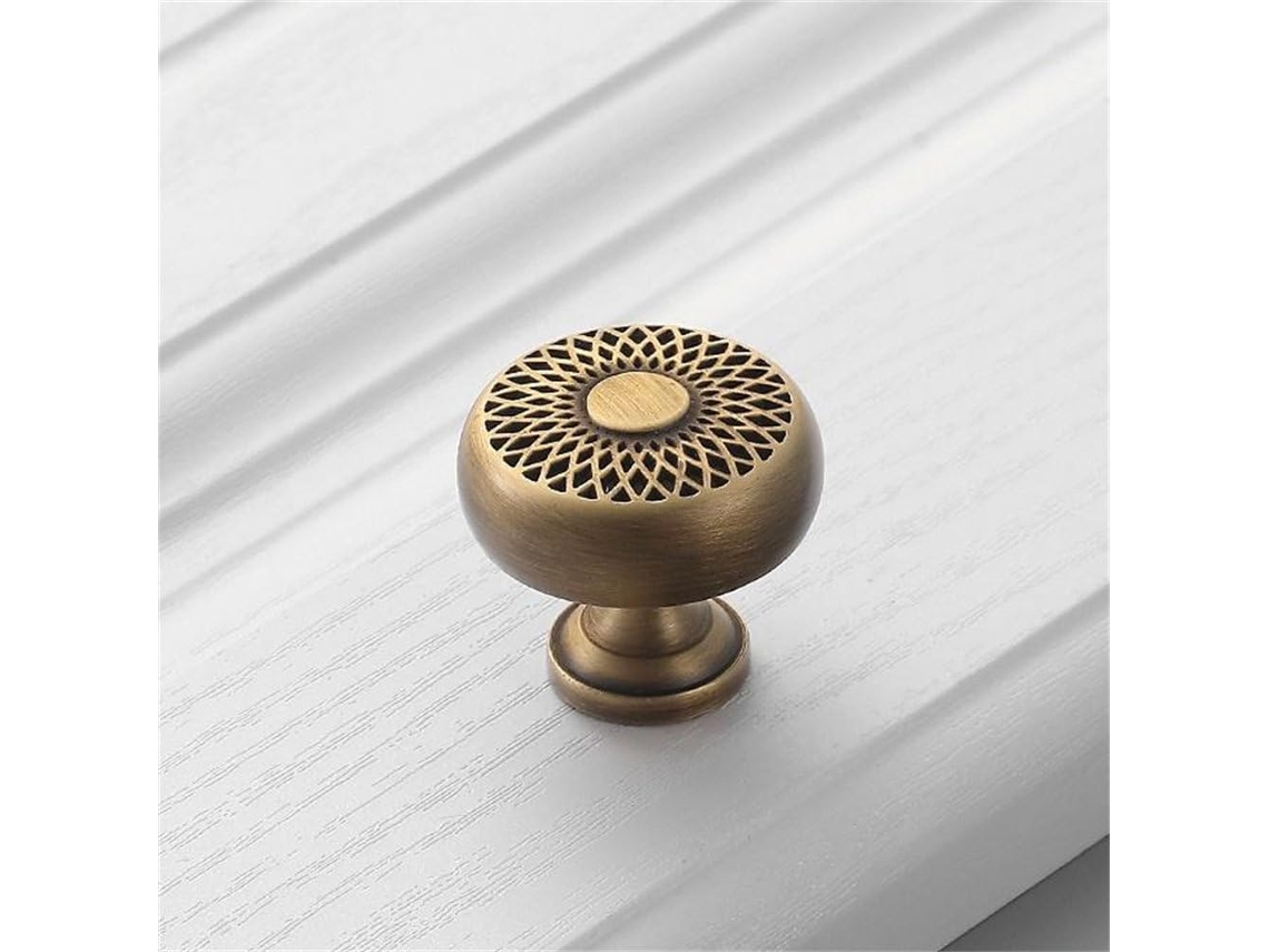 Tirador De Puerta De Latón 5326, Estilo Retro Americano, Para Muebles Y Armarios, Color Cobre.