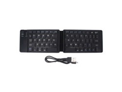 Teclado Inalámbrico Plegable Bluetooth 3.0, Silencioso, Con Batería De 120 Mah, Diseño Compacto Y Mini, Compatible Con Ios, Android Y Windows.