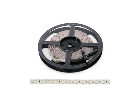 Tira de 300 LEDs 60W 15.000Lm 6000ºK SMD5252 12VDC IP20 x5M 50.000H [WM-5252-300-CW]-Blanco Frío GREENICE