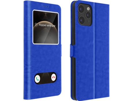 Funda iPhone 12, 12 Pro AVIZAR Ventana Doble Azul