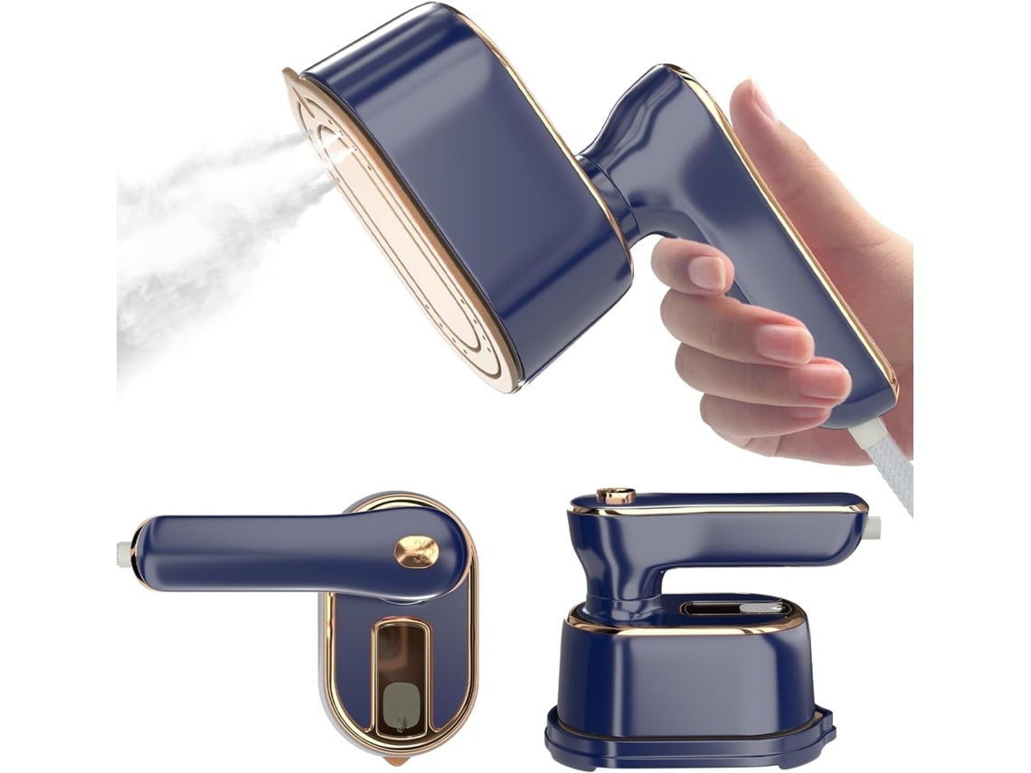 Miniplancha de vapor Hx 6198 de 1000 W y 5 s de tiempo de calentamiento, 2 en 1, compacta, ideal para viajes, color azul Gusshious