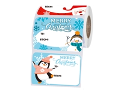 Etiquetas Navideñas Diy (rollo De 250 Hojas) Etiquetas De Agradecimiento, Papel Sintético, Tamaño L