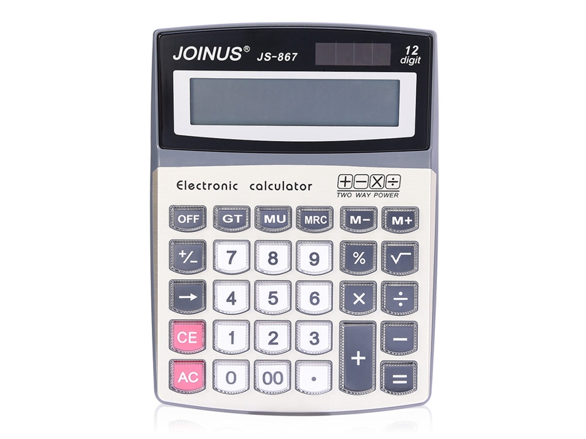 Calculadora electrónica de escritorio sencilla de plástico para oficina y estudiantes.