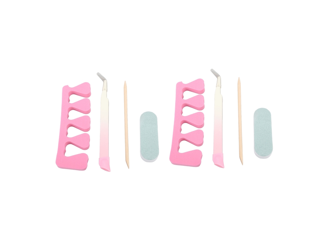 Kit De Manicura Con Pinzas De Acero Inoxidable, Separador De Dedos Y Lima De Uñas.