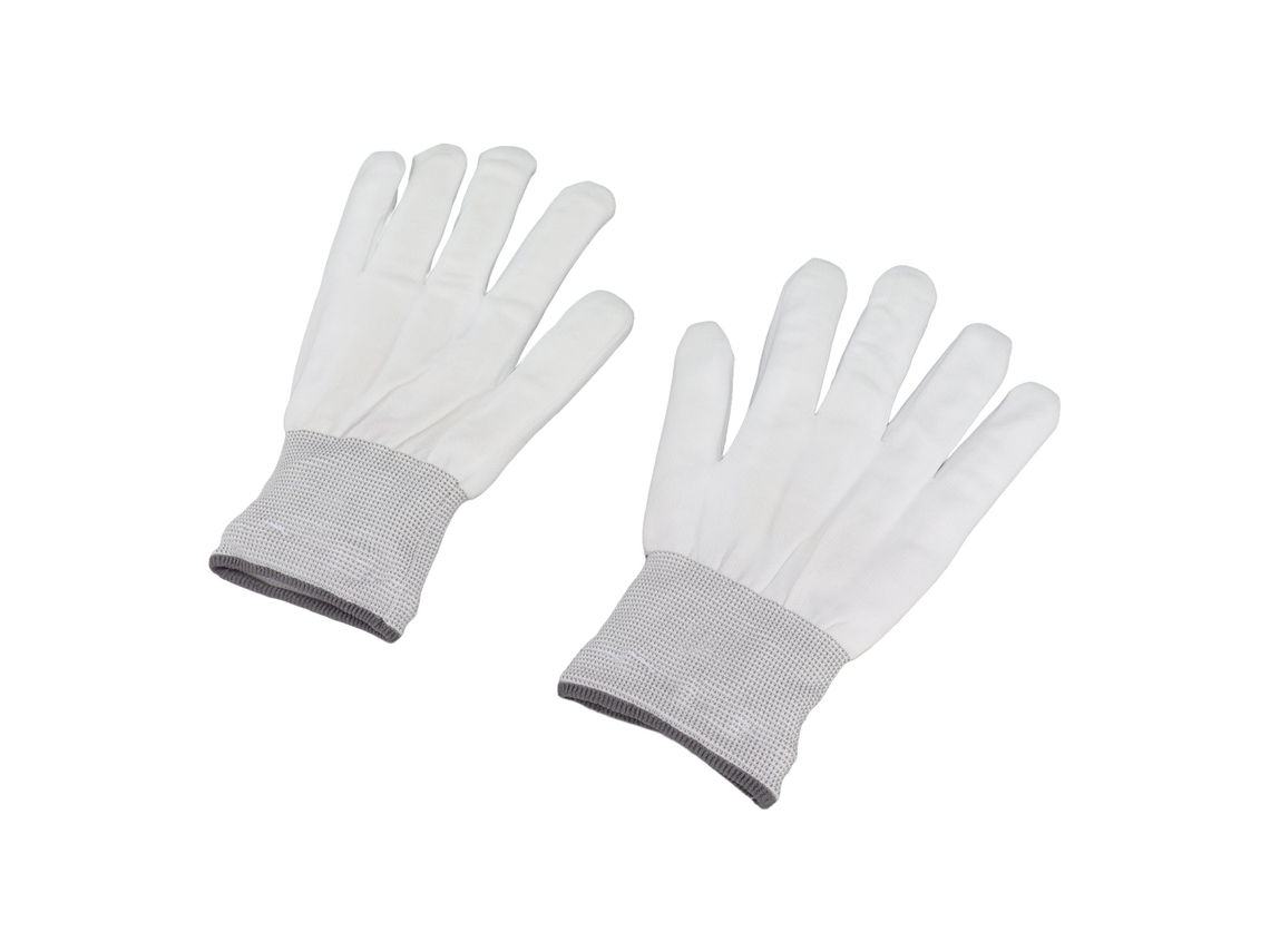 2 Pares De Guantes De Tela Con Calaveras Led Para Baile De Halloween, Para Niños, Talla Xl