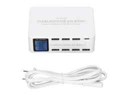Wlx-818d Estação De Carregamento Usb 8 Portas 100w Com Display Lcd Carregador Rápido Qc3.0 Pd Us Plug