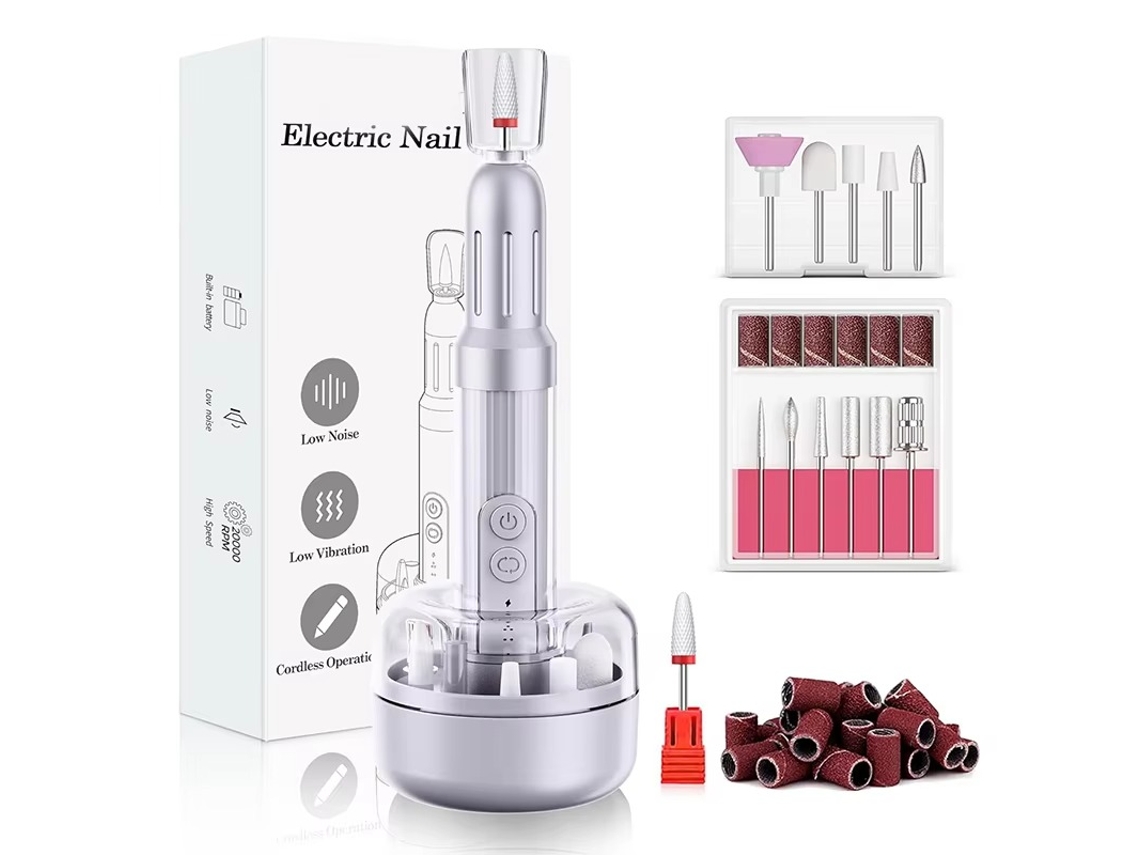 Pulidora De Uñas Inalámbrica, Lima Eléctrica Profesional Para Uñas De Gel, Recargable, Kit Para Uñas Y Pedicura
