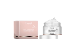 Mascarilla exfoliante de colágeno: cuidado facial hidratante, iluminador y humectante con hialuronato de sodio.