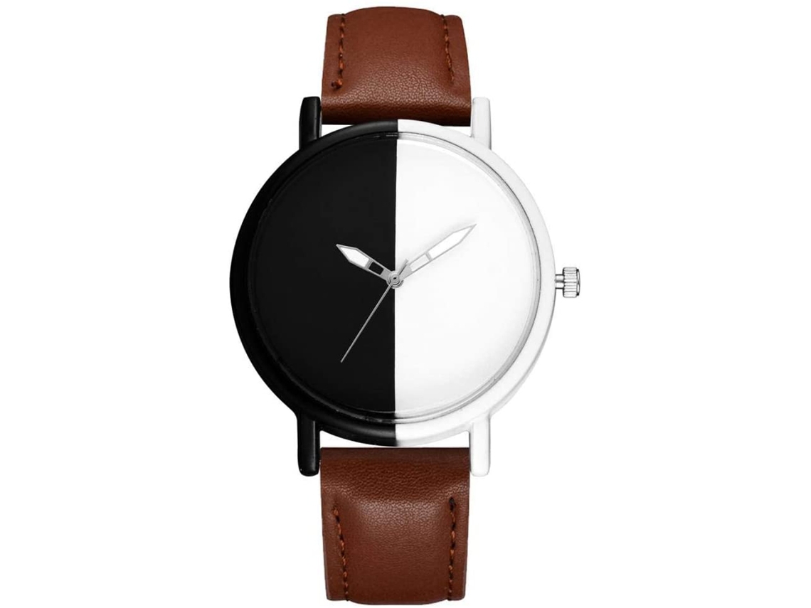 Reloj De Pulsera Analógico De Cuarzo Gaiety Simple Fashion Para Hombre, Estilo Casual De Negocios, Color Marrón.