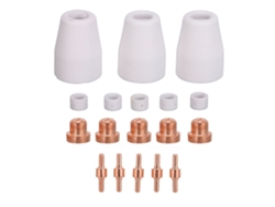 18 Consumibles Para Boquillas, Electrodos Y Accesorios De Cortadoras De Plasma Pt31, Cut-40, Cut-50 Y Lgk-40