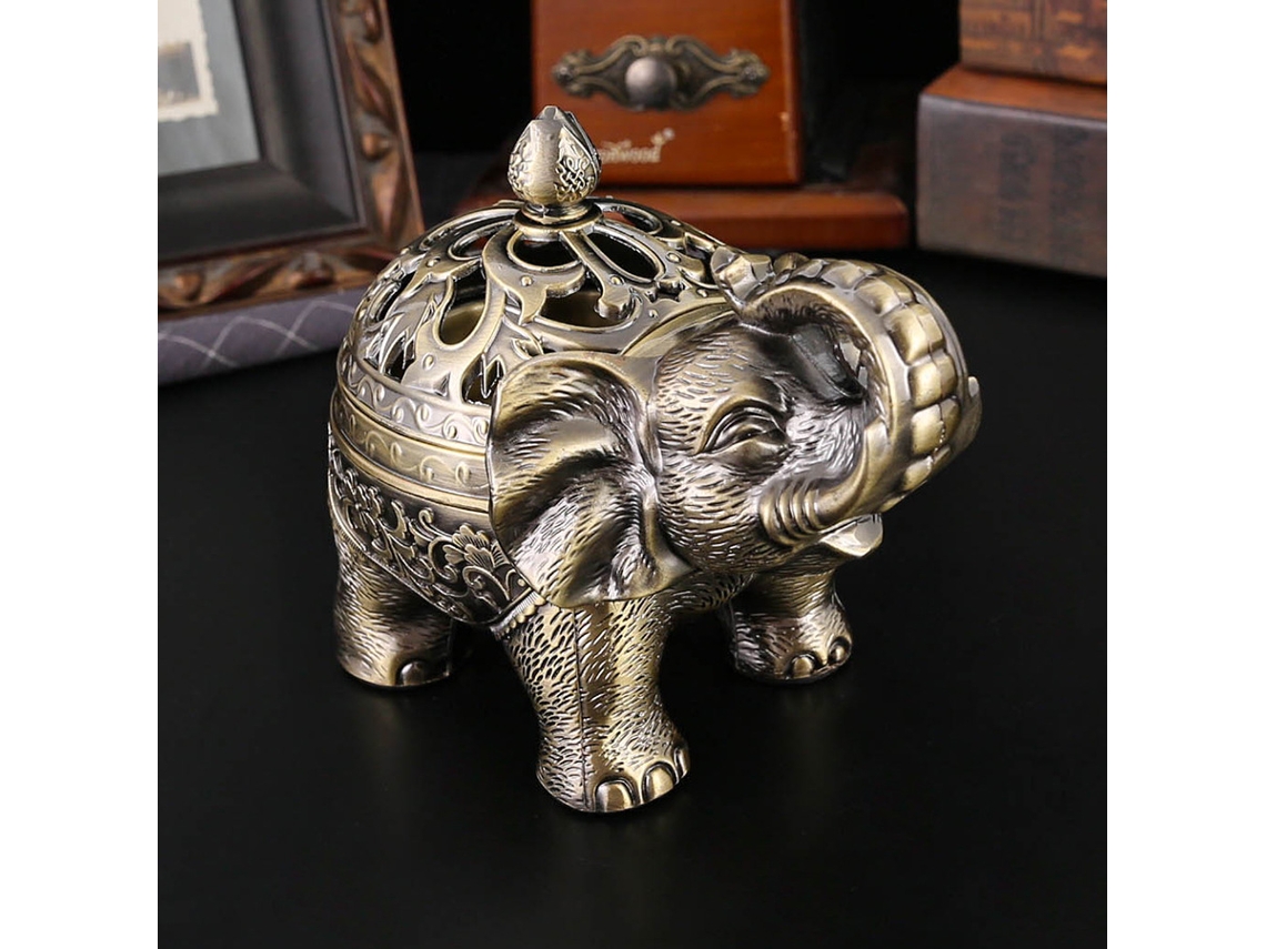 (honggu) Quemador De Incienso Y Cenicero De Aleación De Zinc, Decoración Creativa De Metal Para Sala De Estar.