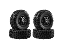 Llantas Metálicas Mejoradas Silver4pcs Para Toyota Land Cruiser Mn82 Lc79 Mn78 Wpl D90 D91 D96 99s 1/12, Modelos De Vehículos Rc, Repuestos