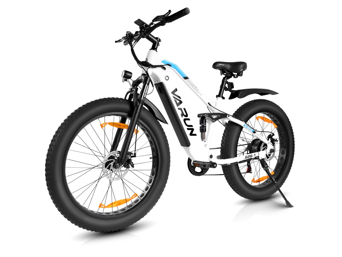 Bicicleta de montaña eléctrica Varun S26-1 con neumáticos anchos de 26" x 4.0" y batería extraíble de 48V 16Ah