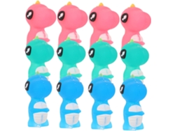 12 Tapas De Silicona Con Dibujos Animados Para Lápices, Extensiones Suaves Para Lápices.