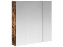 Maison Exclusive - Armario Con Espejo De Baño Roble Ahumado 70 X 14,5 X 70 Cm