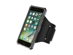 Caja Protectora Con Hierro Integrado Y Brazalete Para Iphone7 Plateado
