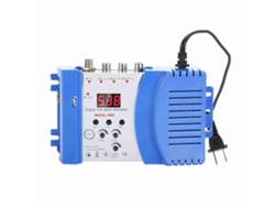 Modulador Rf Avrf Conversor Av Para Tv Vhf Uhf Com Tela Digital E Ajuste De Sinal