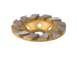 Disco De Diamante Para Enlucido Con Segmentos De 10 Cm Y 6 Orificios Para Mármol, Hormigón Y Piedra.