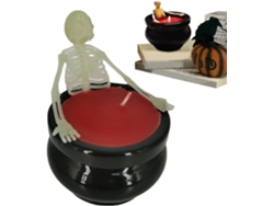 Vela G Tica Velas Perfumadas De Esqueleto Halloween Decoraciones Luz Est Ticas Larga Duraci N Para Chimenea Casa Campo