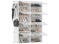 Estante Para Calzado De 8 Compartimentos, Modular, 30 X 40 Cm, Con Puertas, Hogar, Moderno, Uso Funcional, Organización Práctica