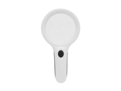 Lupa Led Uv Iluminada Con Mango Ergonómico, Tamaño De Bolsillo Portátil, Aumentos De 2,5x Y 8x.